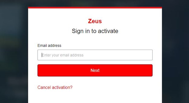 thezeusnetwork.com Activate